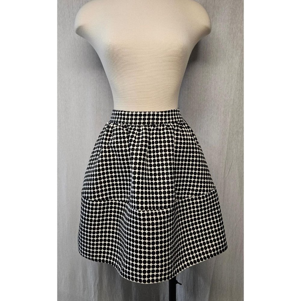 Express Black White Polka Dot Tiered Balloon Mini Skirt Size 10 New With Tags
